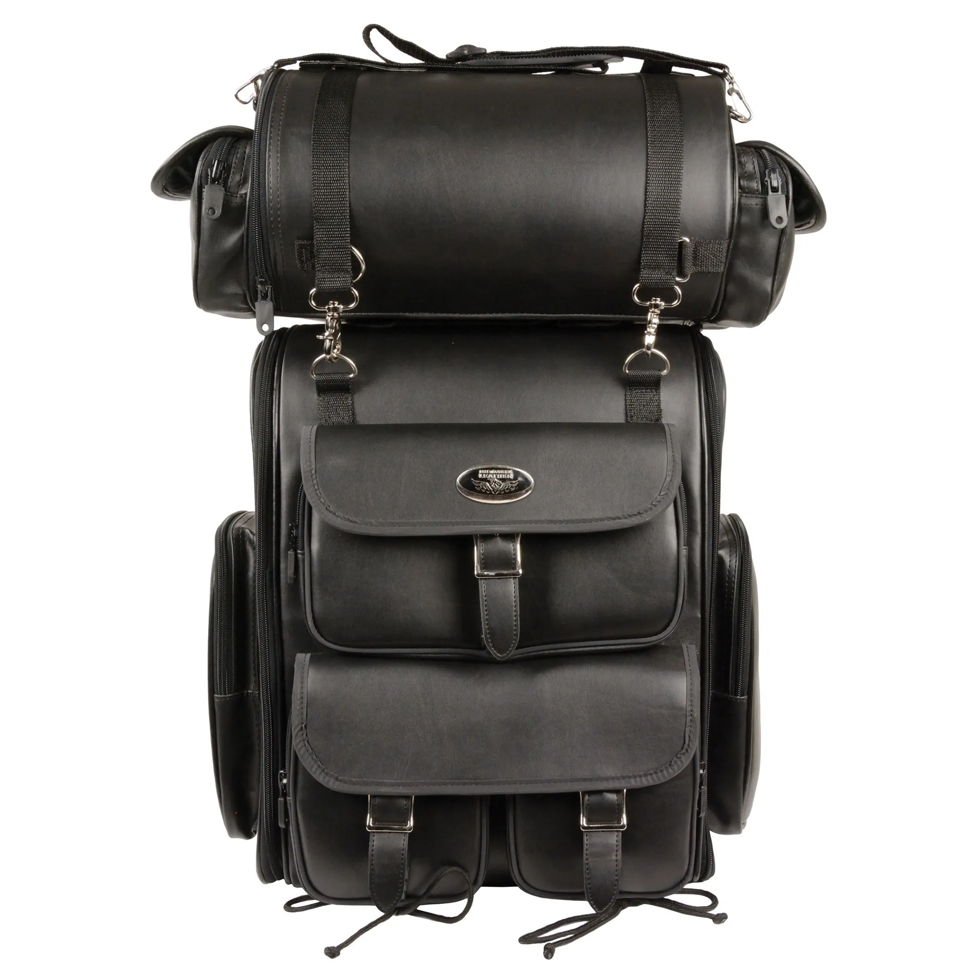 Extra Large Two Piece PVC Touring Pack w/ Reflective Piping (14X17X7)