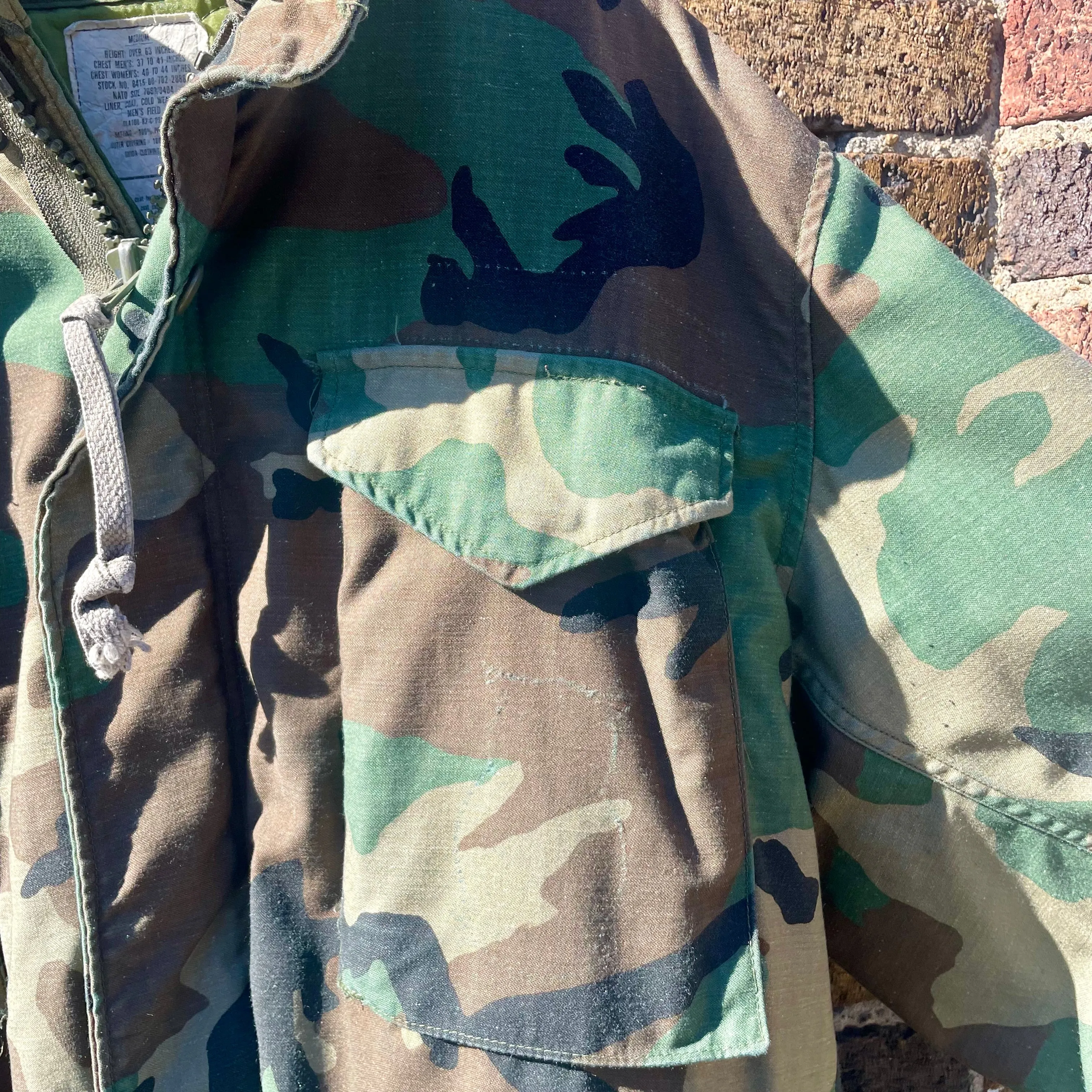 Field Camo Cold Weather coat w/ lining