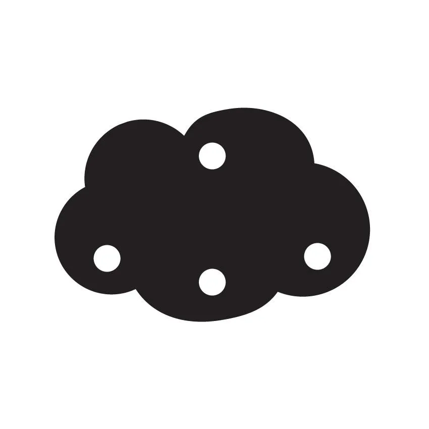 Fluffy Cloud Charms - 5 Pairs