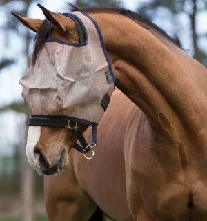Flymask w/o Ears Bronze/Navy Cob
