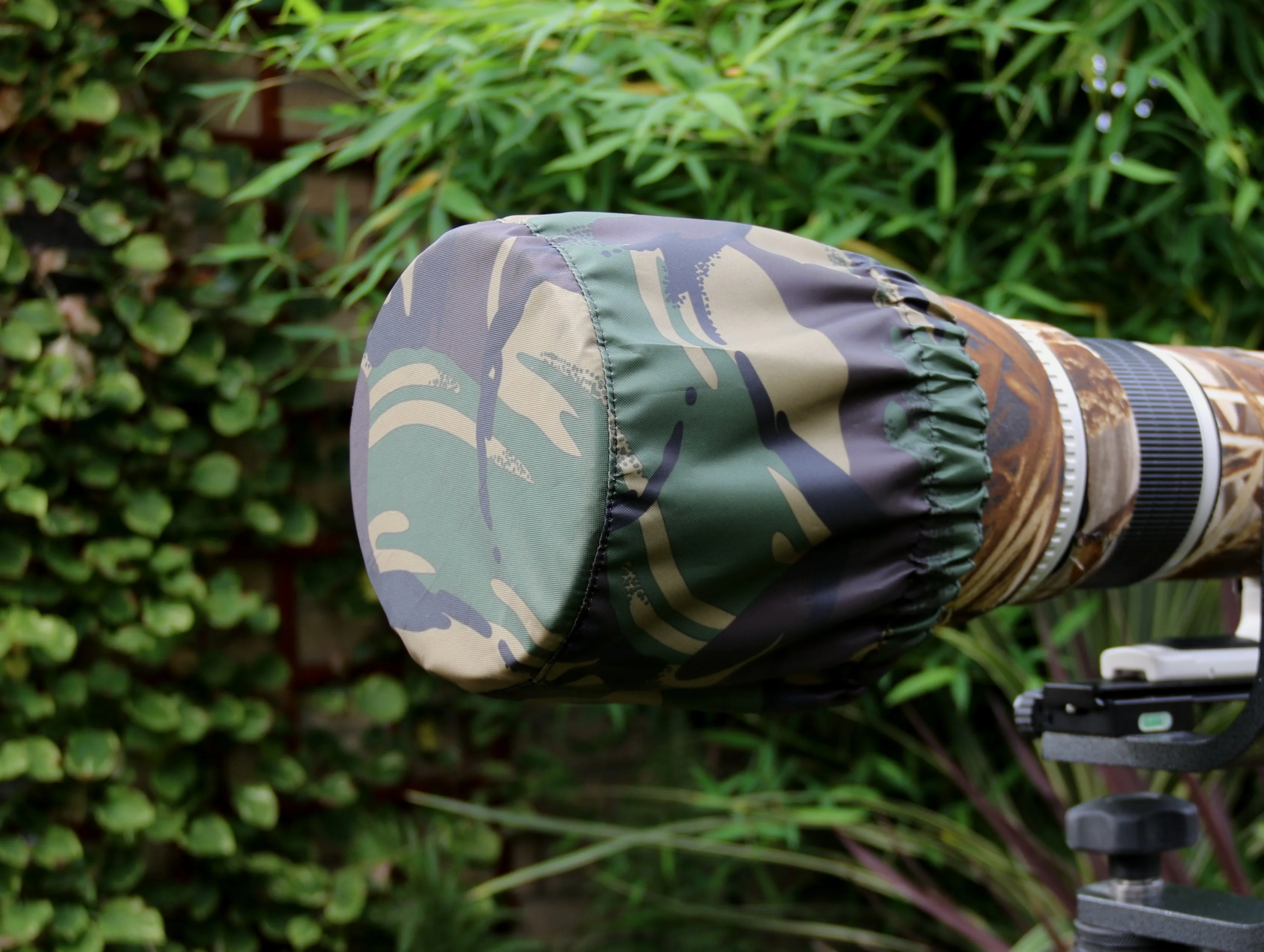For Sigma lens range Waterproof DPM Woodland Camera Lens Rain SET Covers, Cap & Carry Pouch
