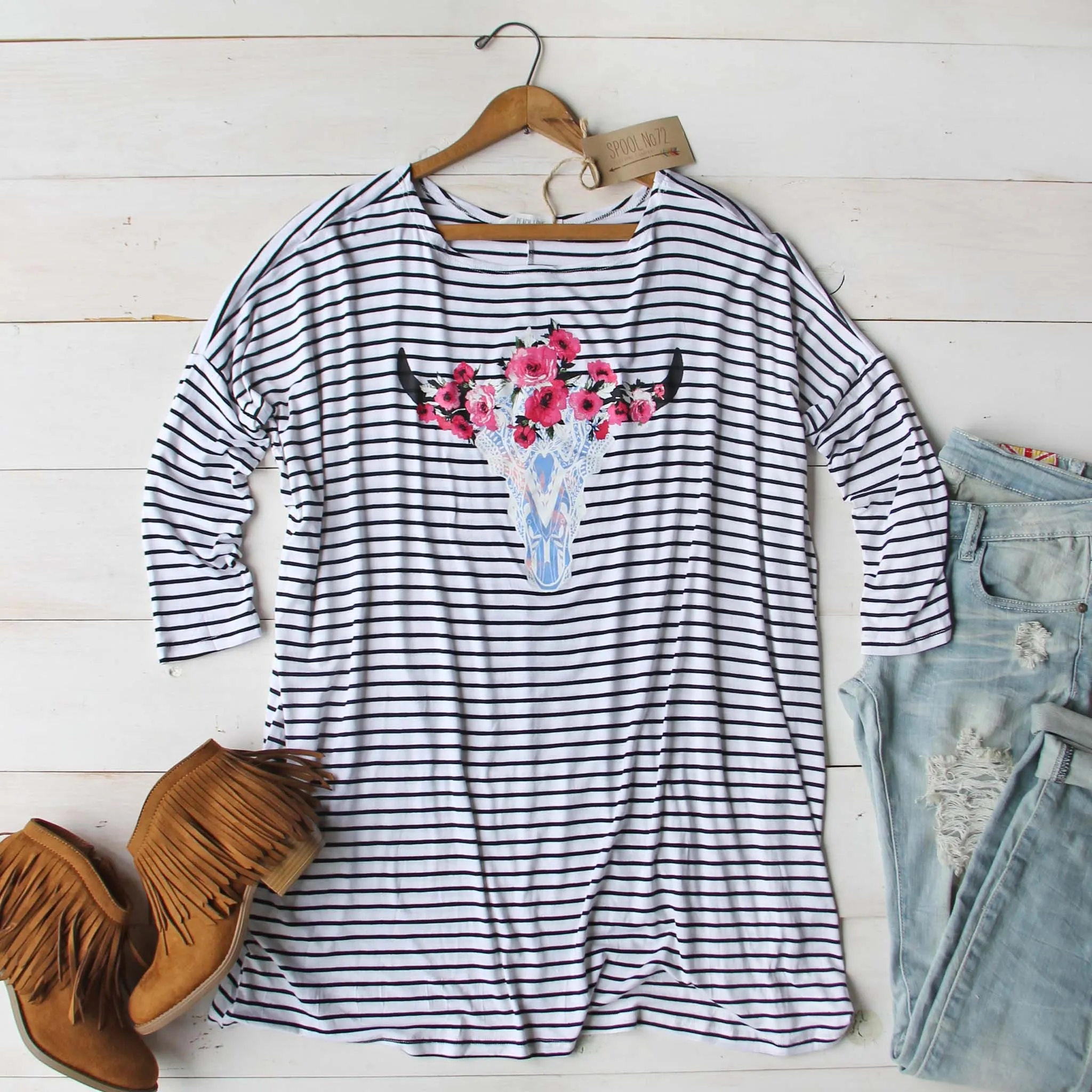Forgotten Rose Tunic Tee
