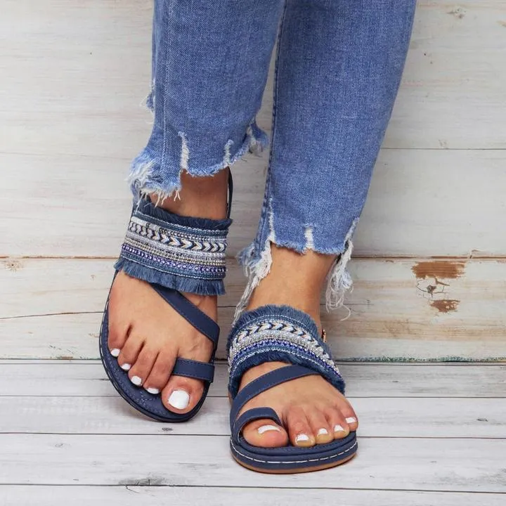 Frauen Sandalen Casual Elastic Band Schuhe