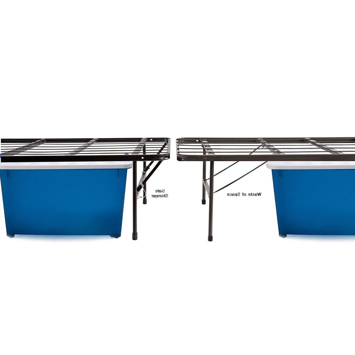 Full size Black Metal Platform Bed Frame