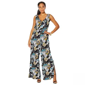 G by Giuliana Women's Sleeveless V-Neck Knit Jumpsuit