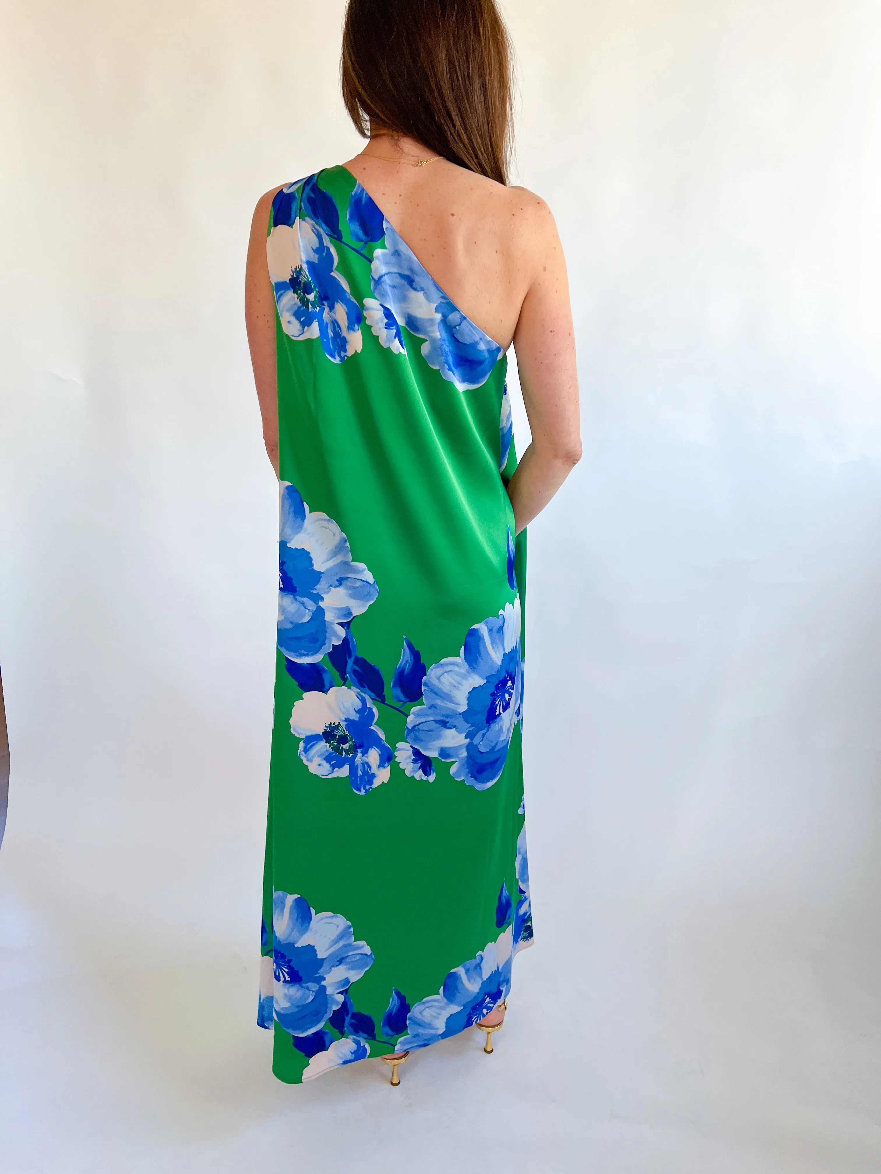 Glena Floral Pleated Dress