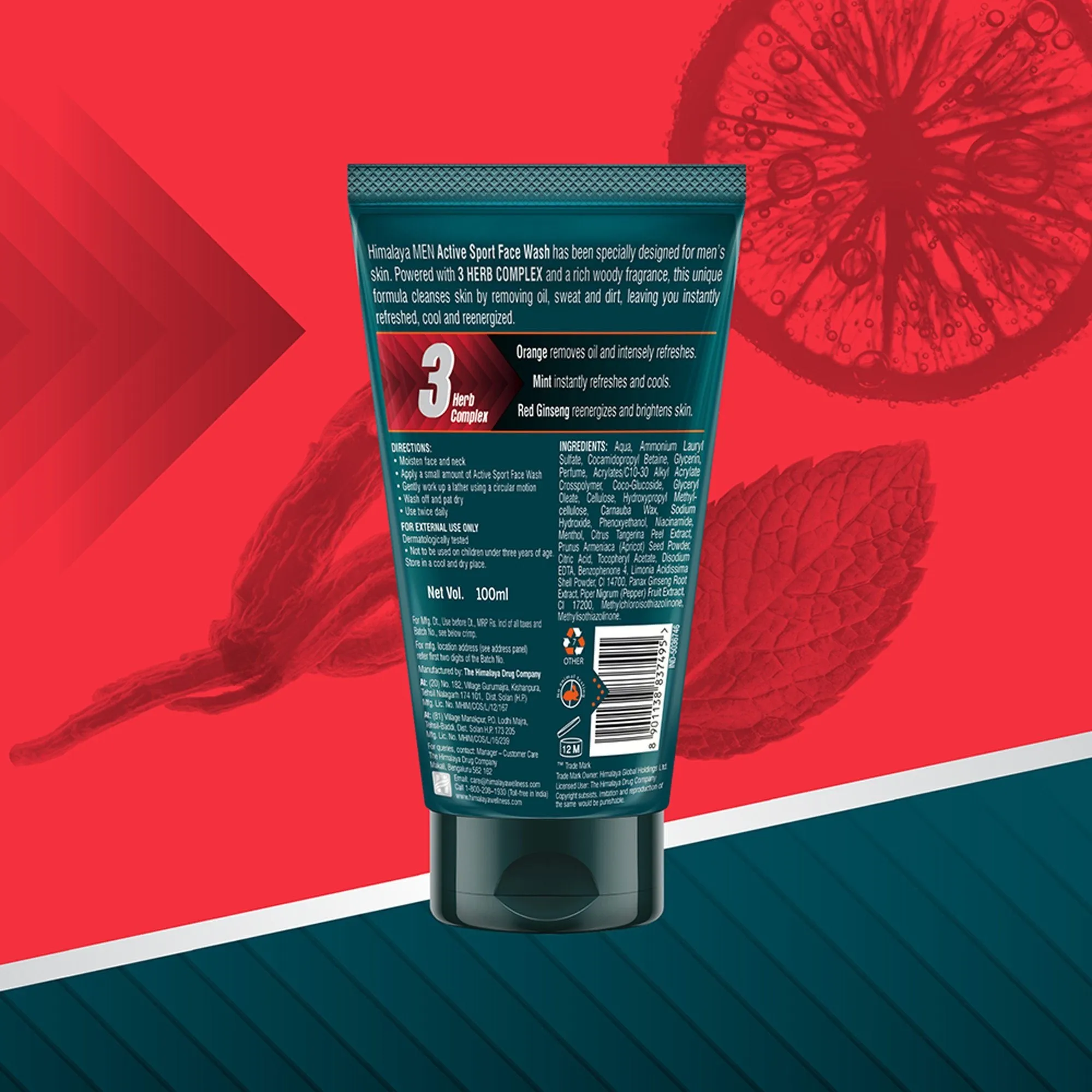 Himalaya Men Active Sport Face Wash
