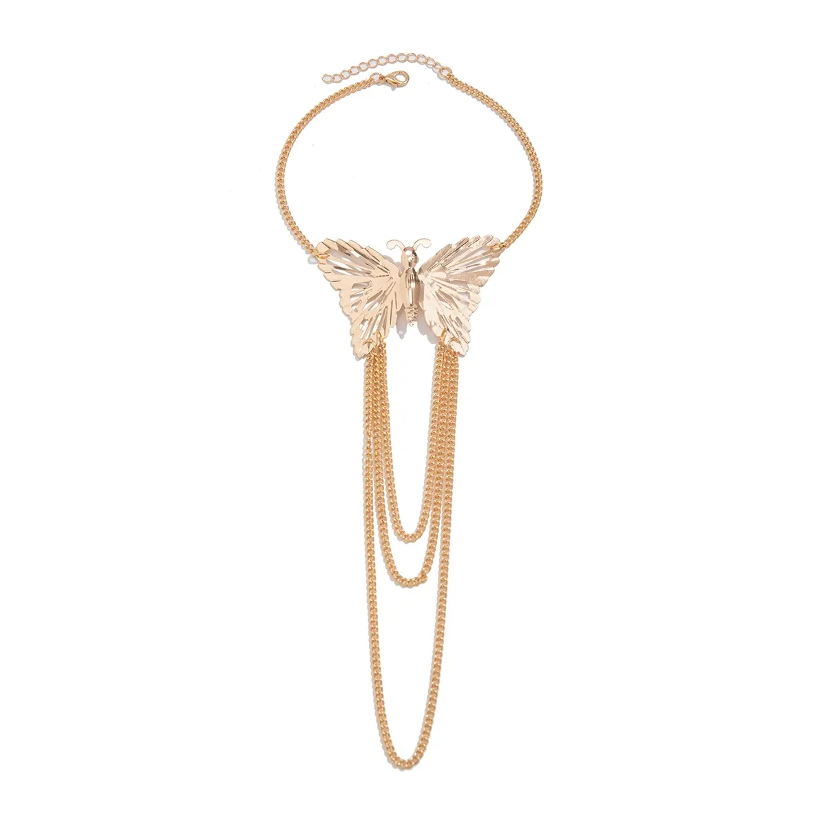 Hollow Metal Butterfly Upper Arm Bracelet Vintage Bohemian Geometric Bangle