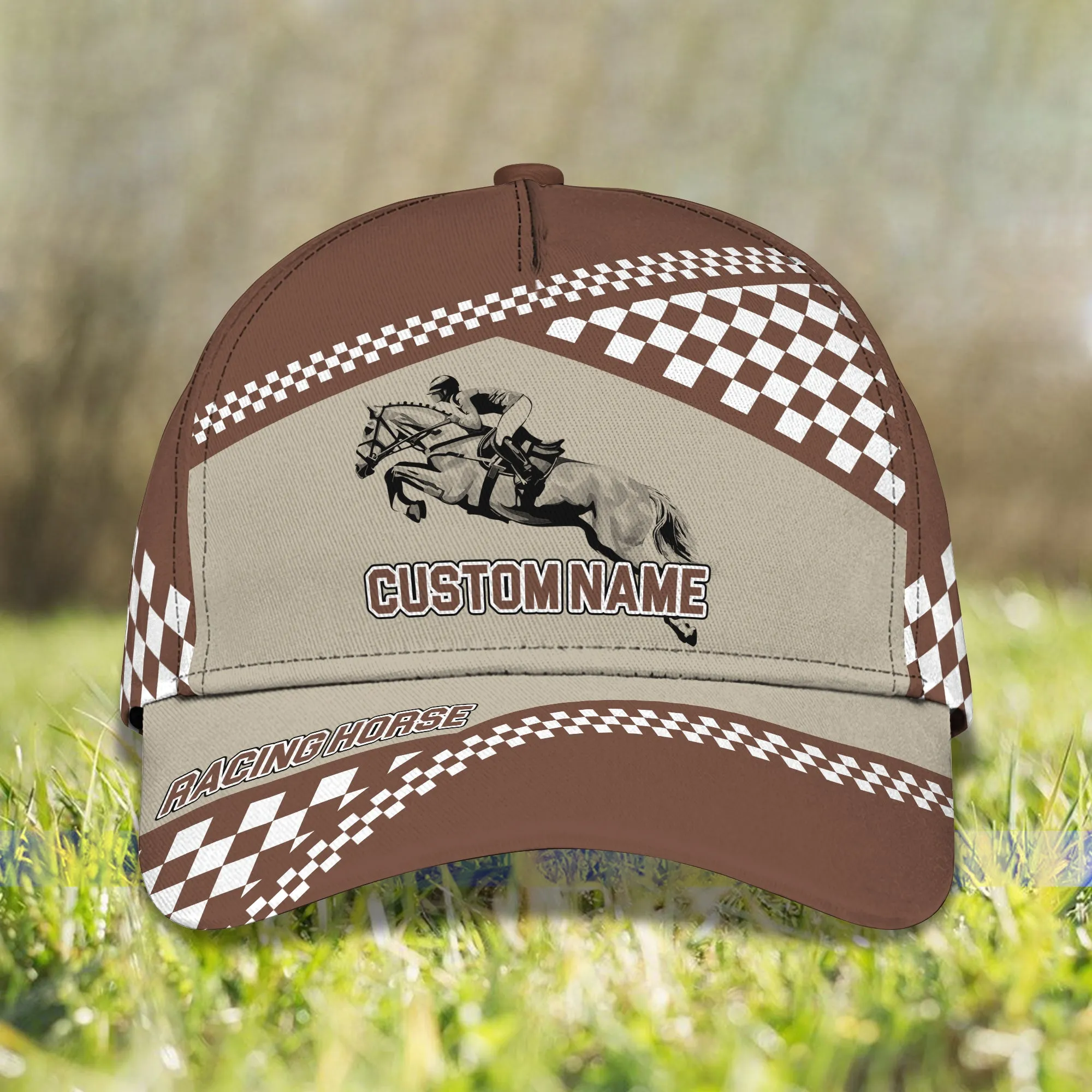 Horse Riding- Personalized Name Cap -Loop- Hd98 30