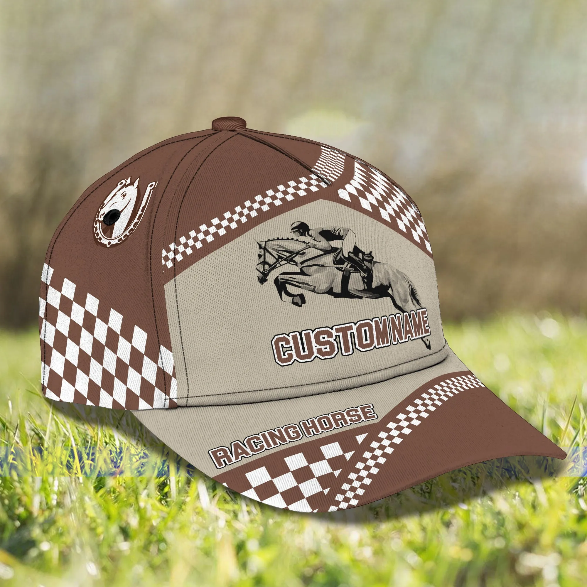 Horse Riding- Personalized Name Cap -Loop- Hd98 30