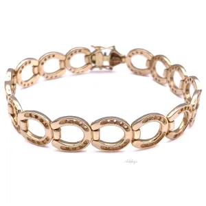 Horseshoe Bracelet, 14k gold