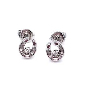 Horseshoe Earrings Petite, 14k gold