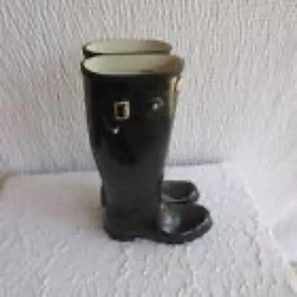 Hunter Girls Original Rain Boots 4 Tall Black Waterproof Knee High Work Boot