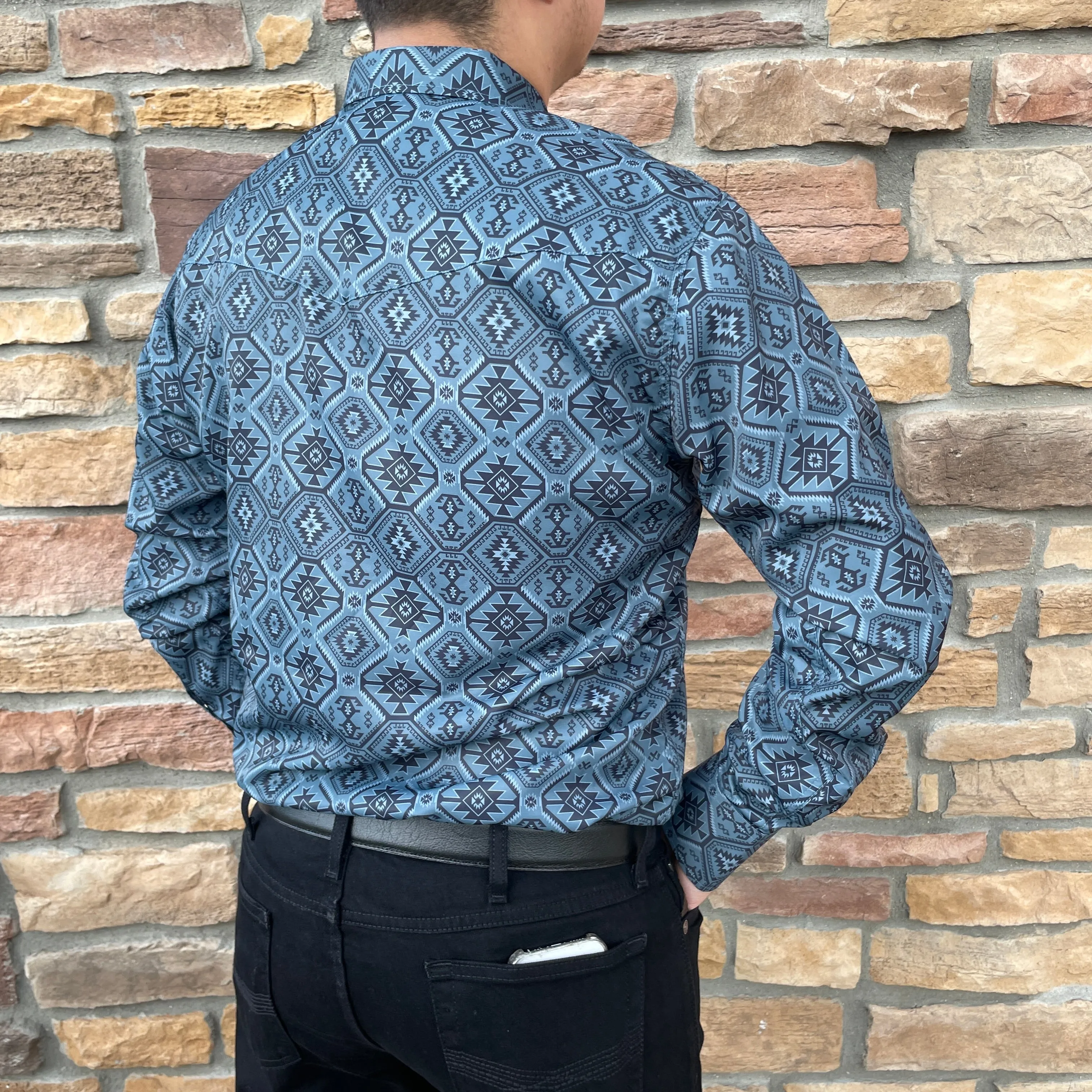 Javier Aztec 101 Olive Shirt