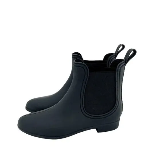 JC Play Jeffrey Campbell Ankle Rubber rain Boots Forecast Chelsea SZ 8 New