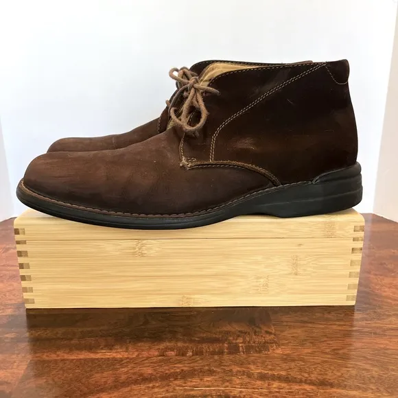 Johnston &amp; Murphy Nubuck Leather Chukka Boot Sz 11 Brown