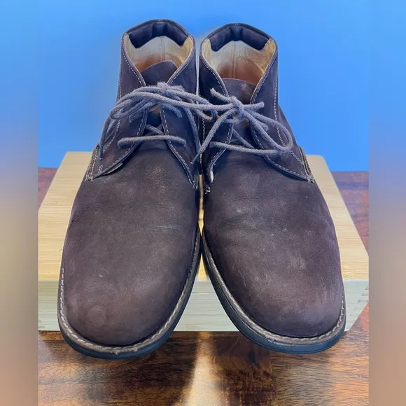 Johnston &amp; Murphy Nubuck Leather Chukka Boot Sz 11 Brown