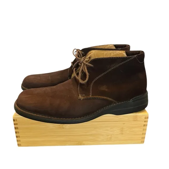 Johnston &amp; Murphy Nubuck Leather Chukka Boot Sz 11 Brown