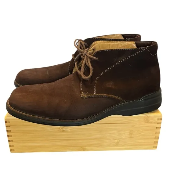 Johnston &amp; Murphy Nubuck Leather Chukka Boot Sz 11 Brown