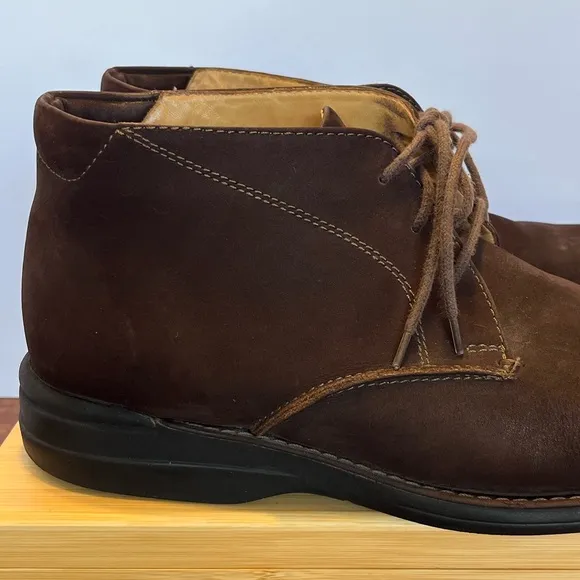 Johnston &amp; Murphy Nubuck Leather Chukka Boot Sz 11 Brown