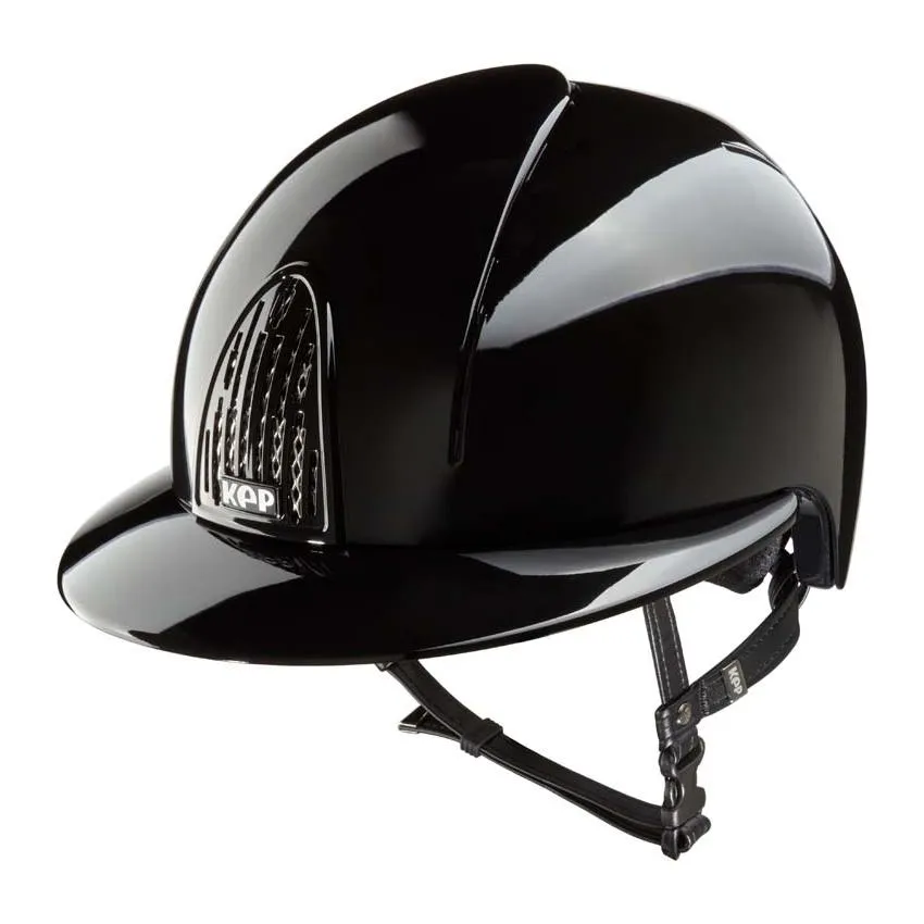 Kep Smart - Riding Hat- Polish Black/Polo Visor