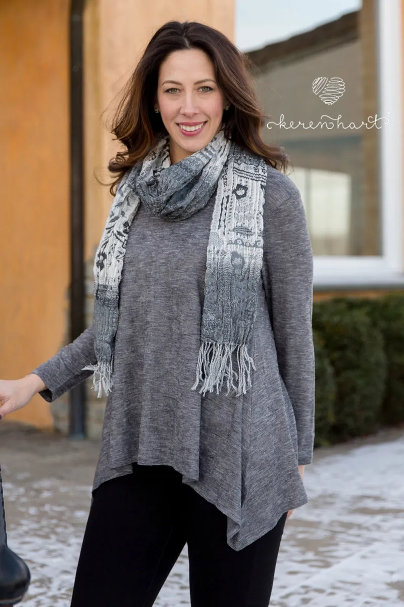 Keren Hart Patterned Scarf