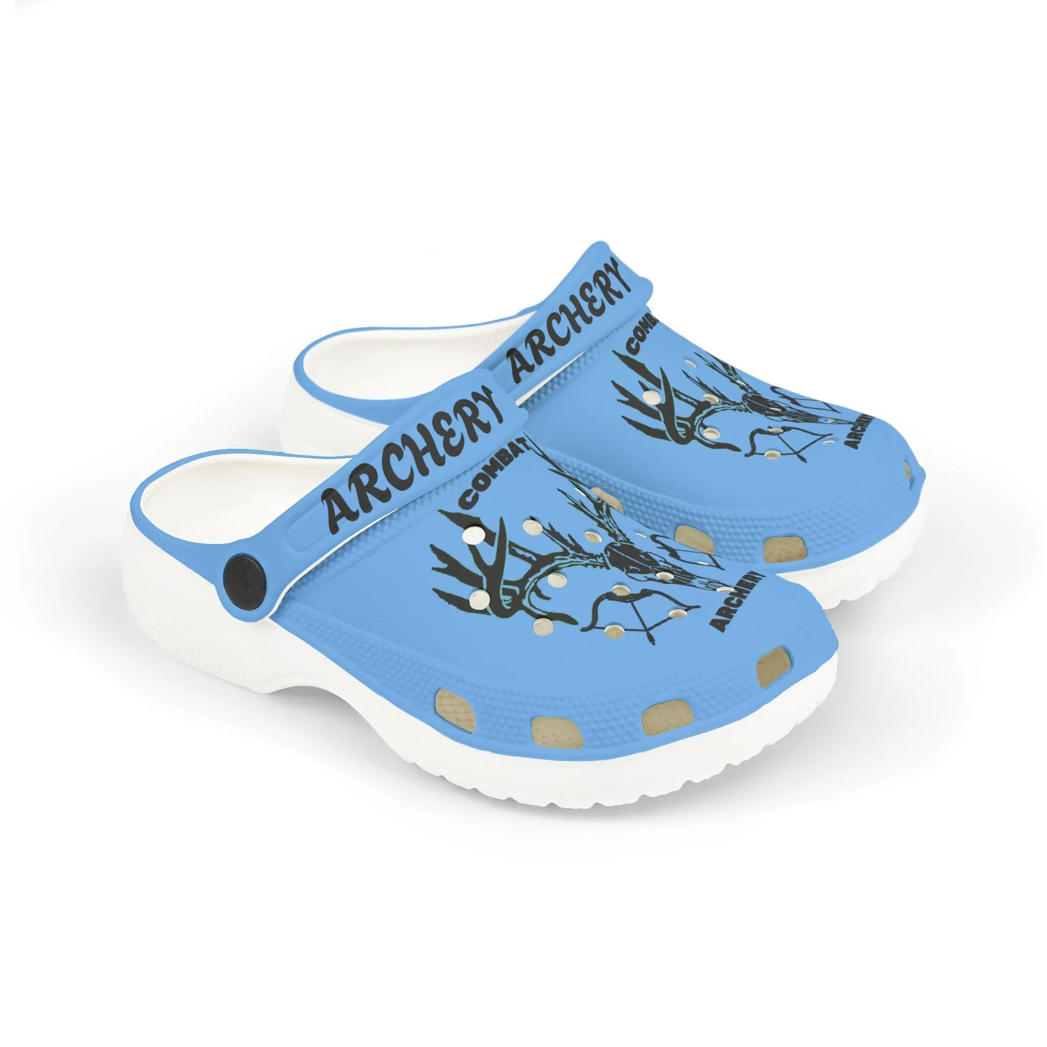 Kids' Archery Theme EVA Foam Clogs - Fun & Comfortable Footwear for Young Athletes