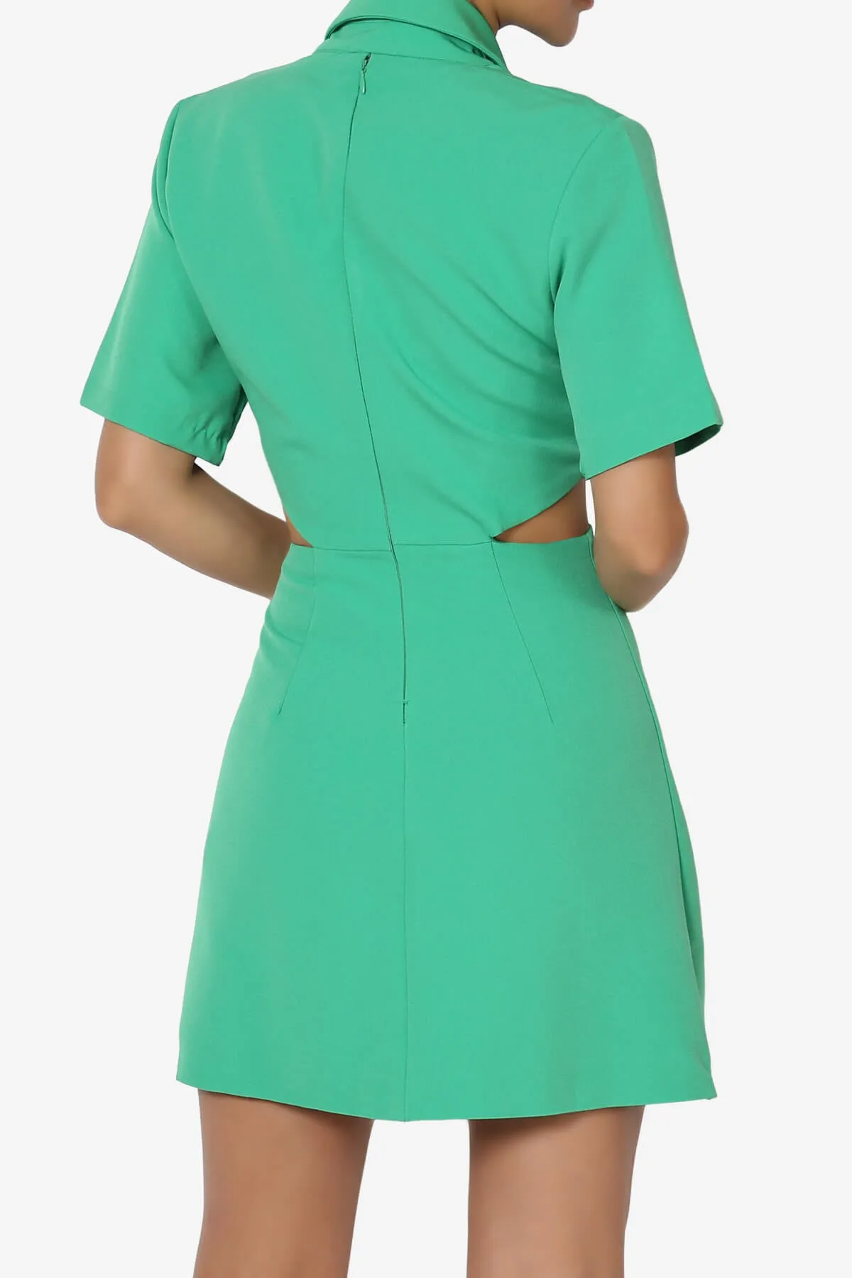 Leticia Twist Cut Out Mini Blazer Dress