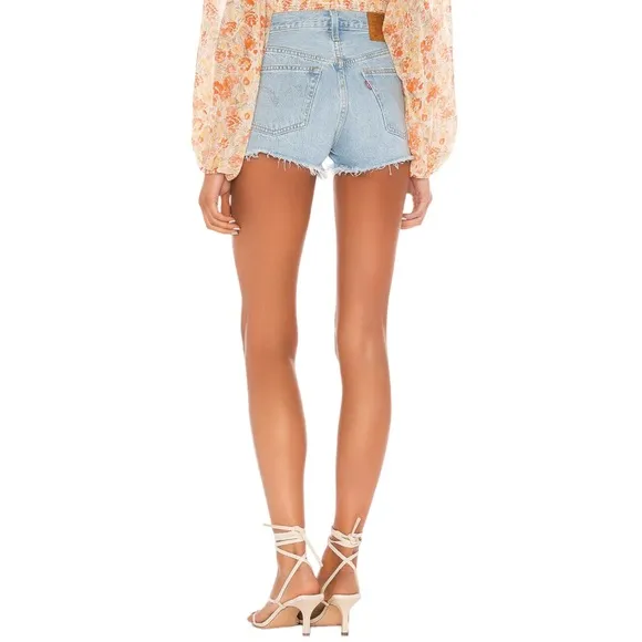 Levi's 501 Original Cutoff Denim Shorts in Ojai Luxor Heat (30)