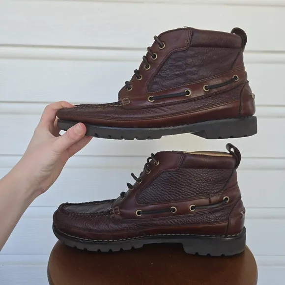 L.L. Bean Vintagr  Allagash Bisom Handsewn Chukka Boots