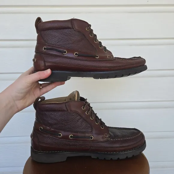L.L. Bean Vintagr  Allagash Bisom Handsewn Chukka Boots
