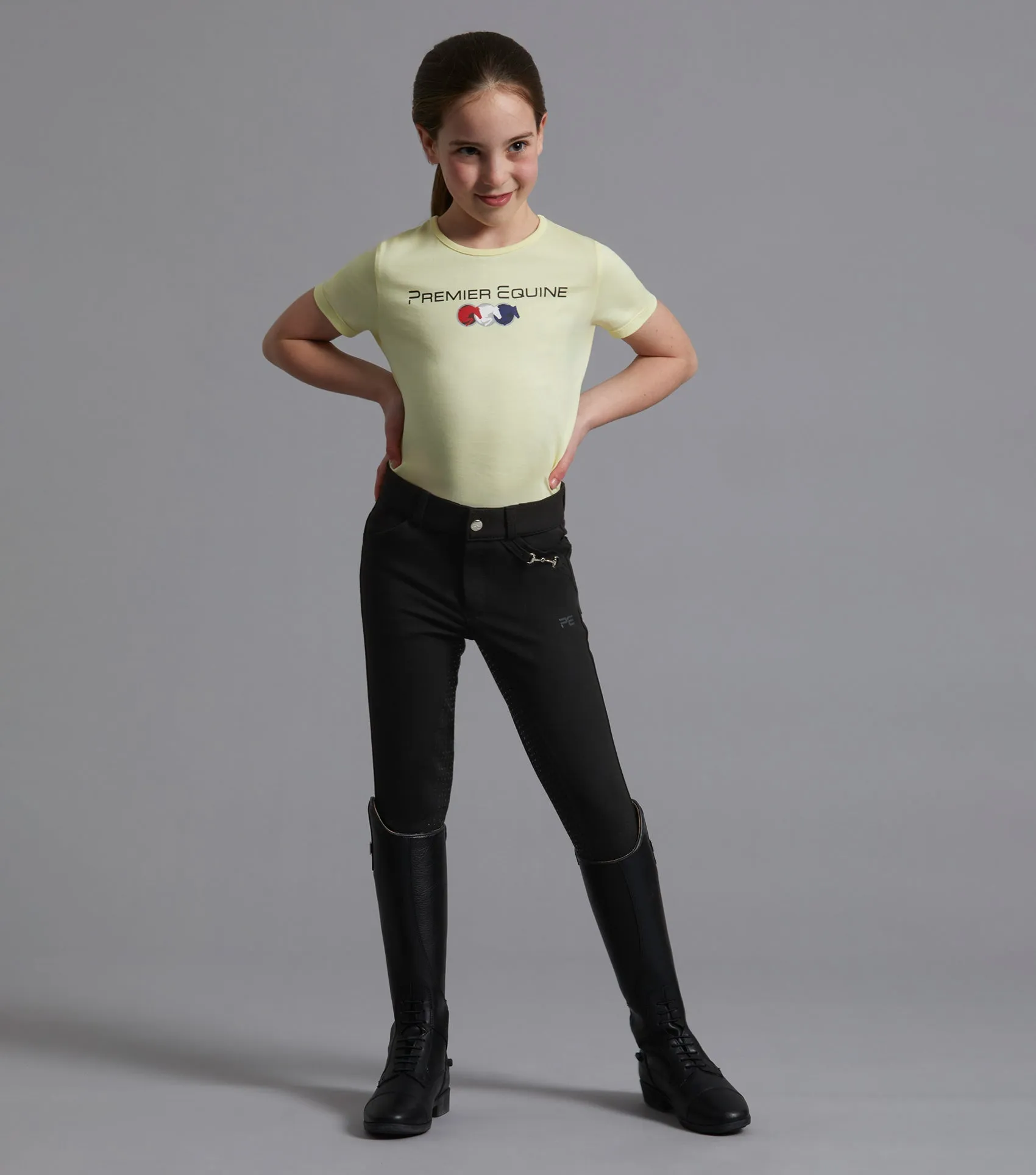 MARKED - Brava Girls Full Seat Gel Riding Breeches Black