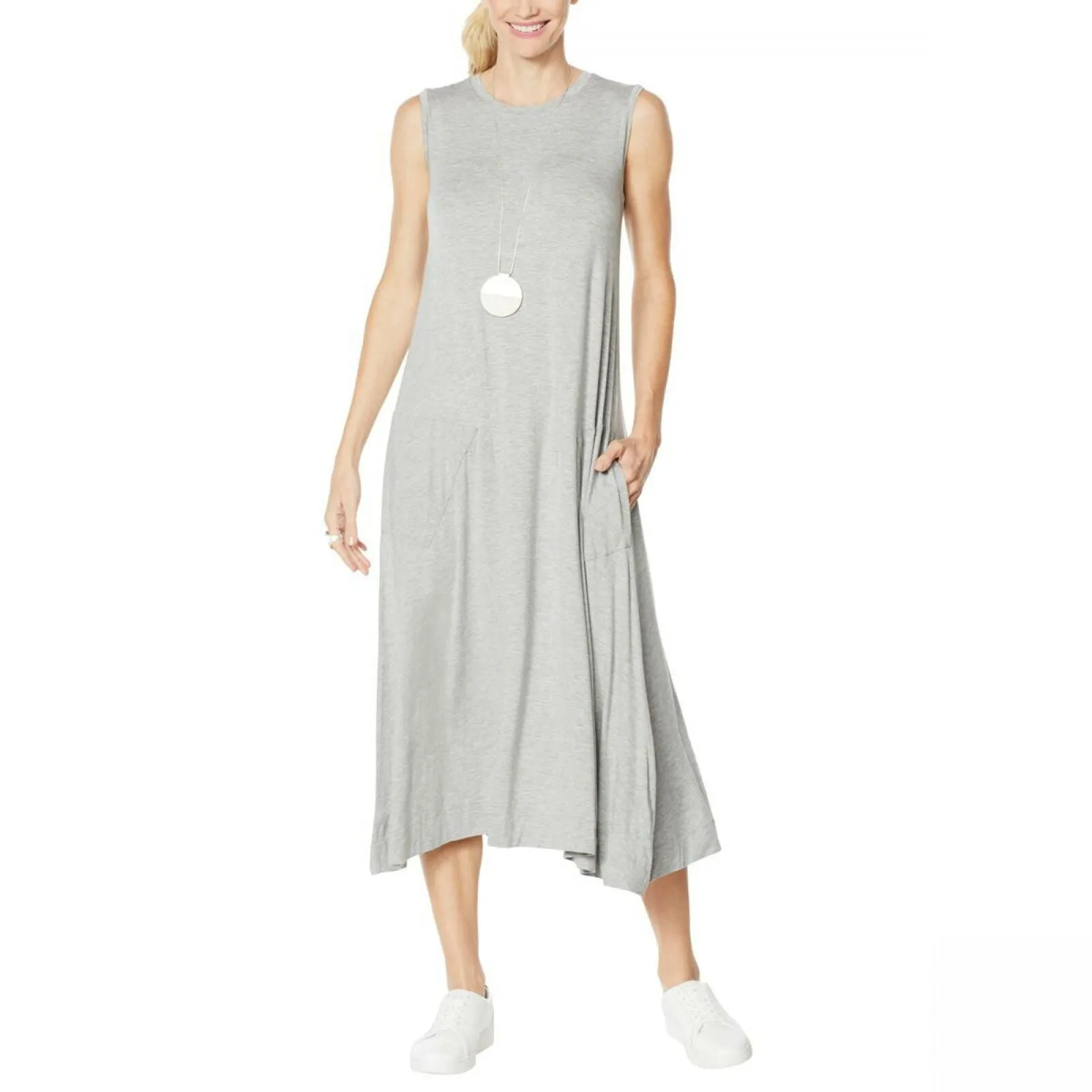 MarlaWynne WynneLayers Women's Plus Size Sleeveless Dress With Pockets