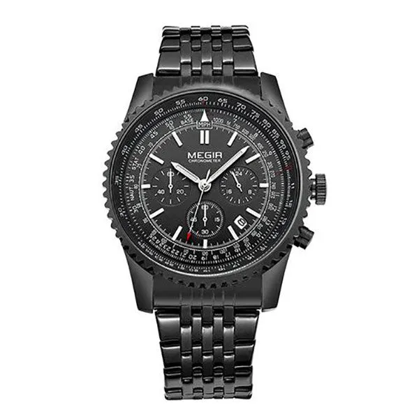 MEGIR Mens Watch with Stainless Steel Band