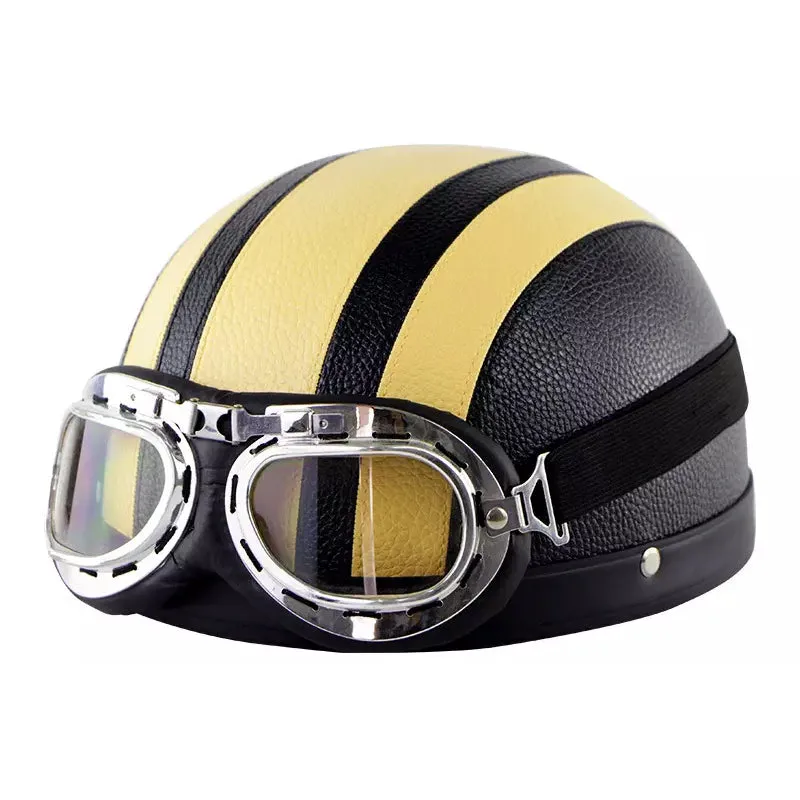 Motorradhelm mit Schutzbrille