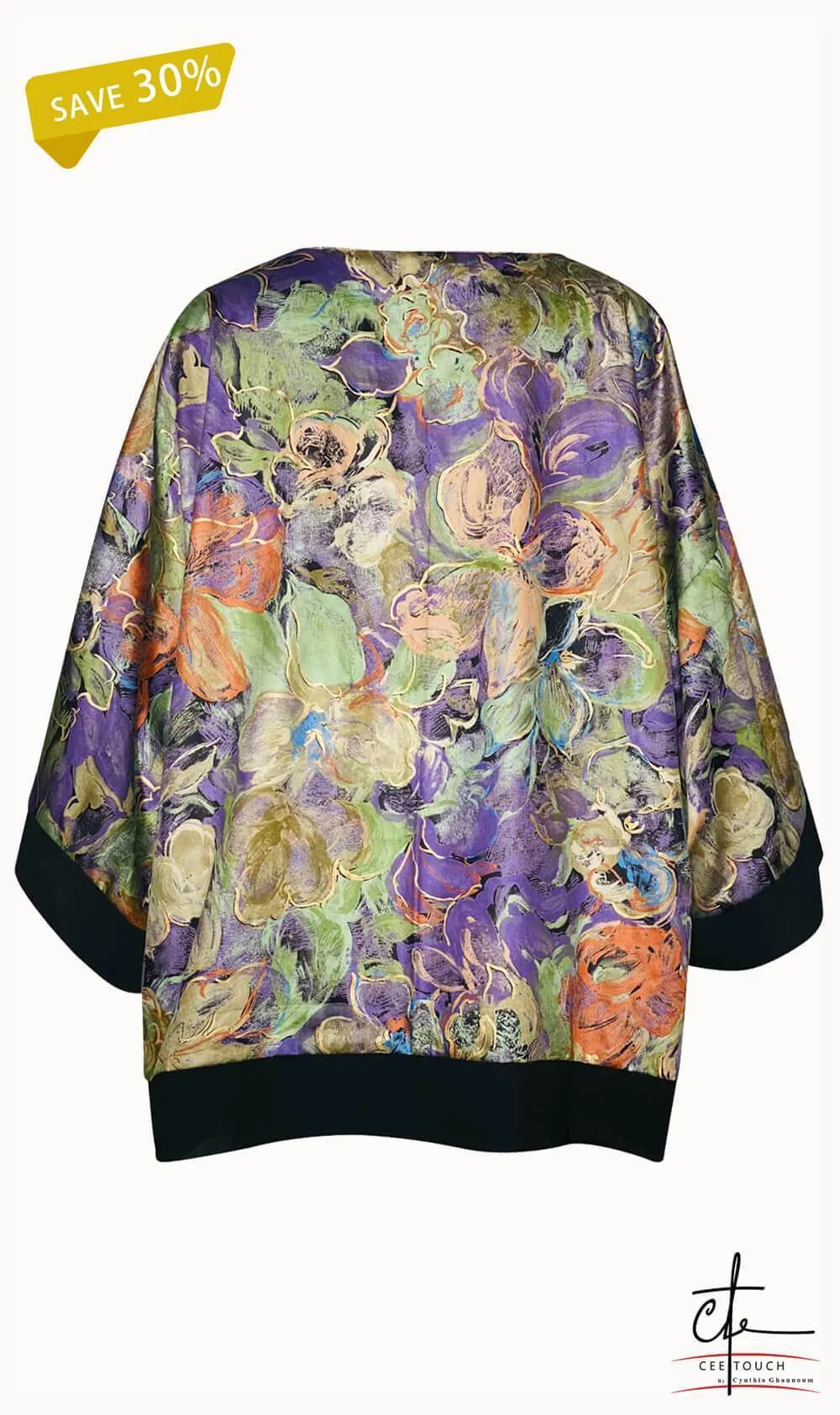 Multicolored Double Faced Brocade Kimono