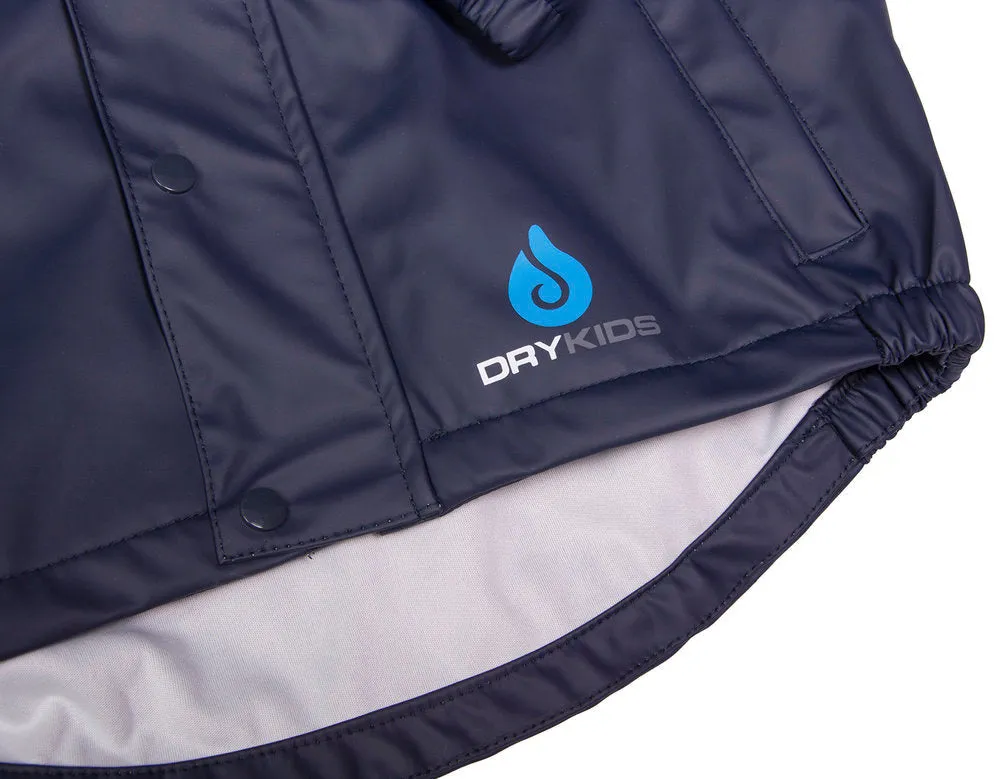 Navy Waterproof Jacket & Dungaree Set