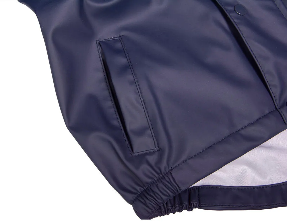 Navy Waterproof Jacket & Dungaree Set
