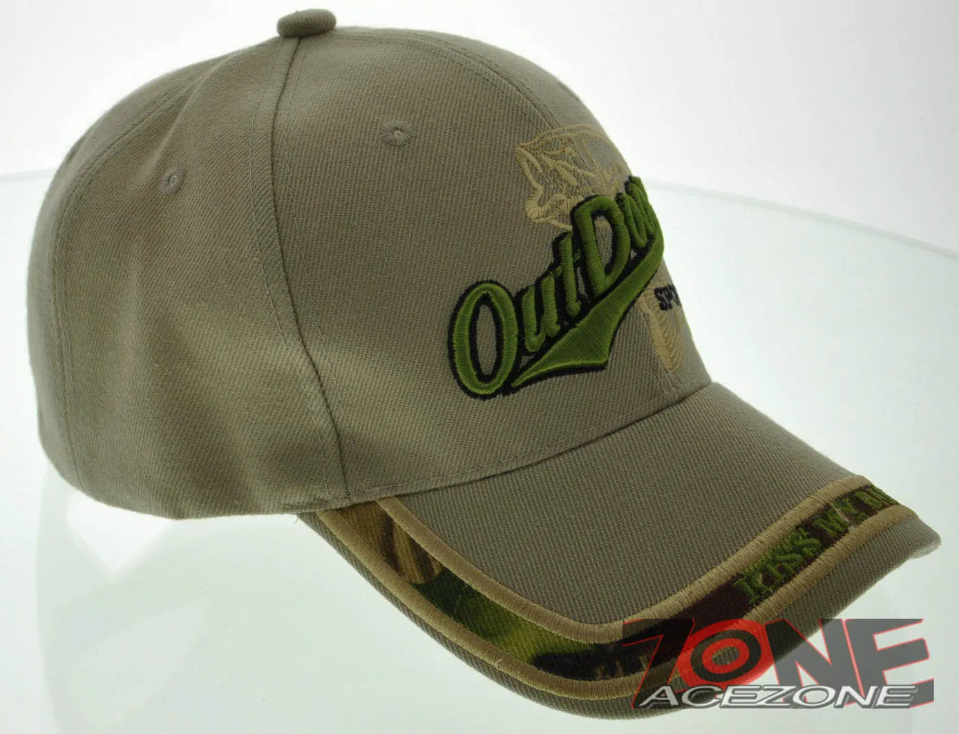 NEW! KISS MY BASS OUTDOOR SPORT FISHING CAP HAT TAN