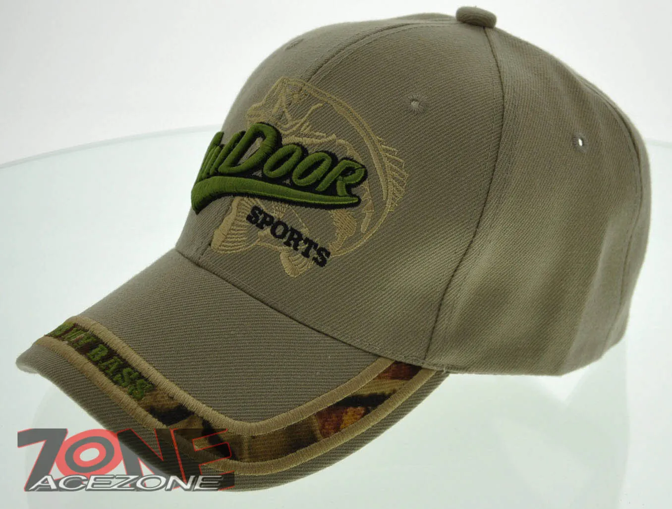 NEW! KISS MY BASS OUTDOOR SPORT FISHING CAP HAT TAN