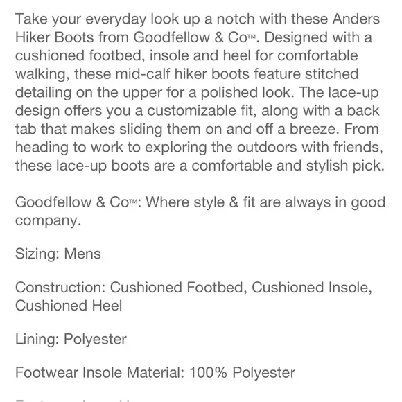 🥾NIB G &amp; CO ANDERS BOOTS