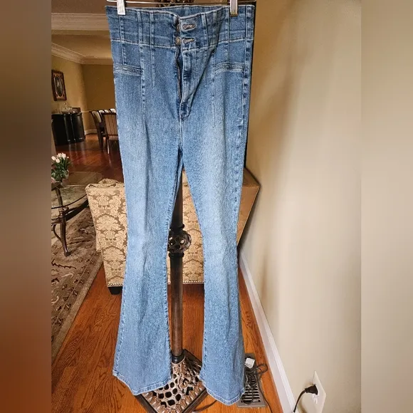 NWOT free People Jayde Flare Jeans skinny fit with dramatic flare