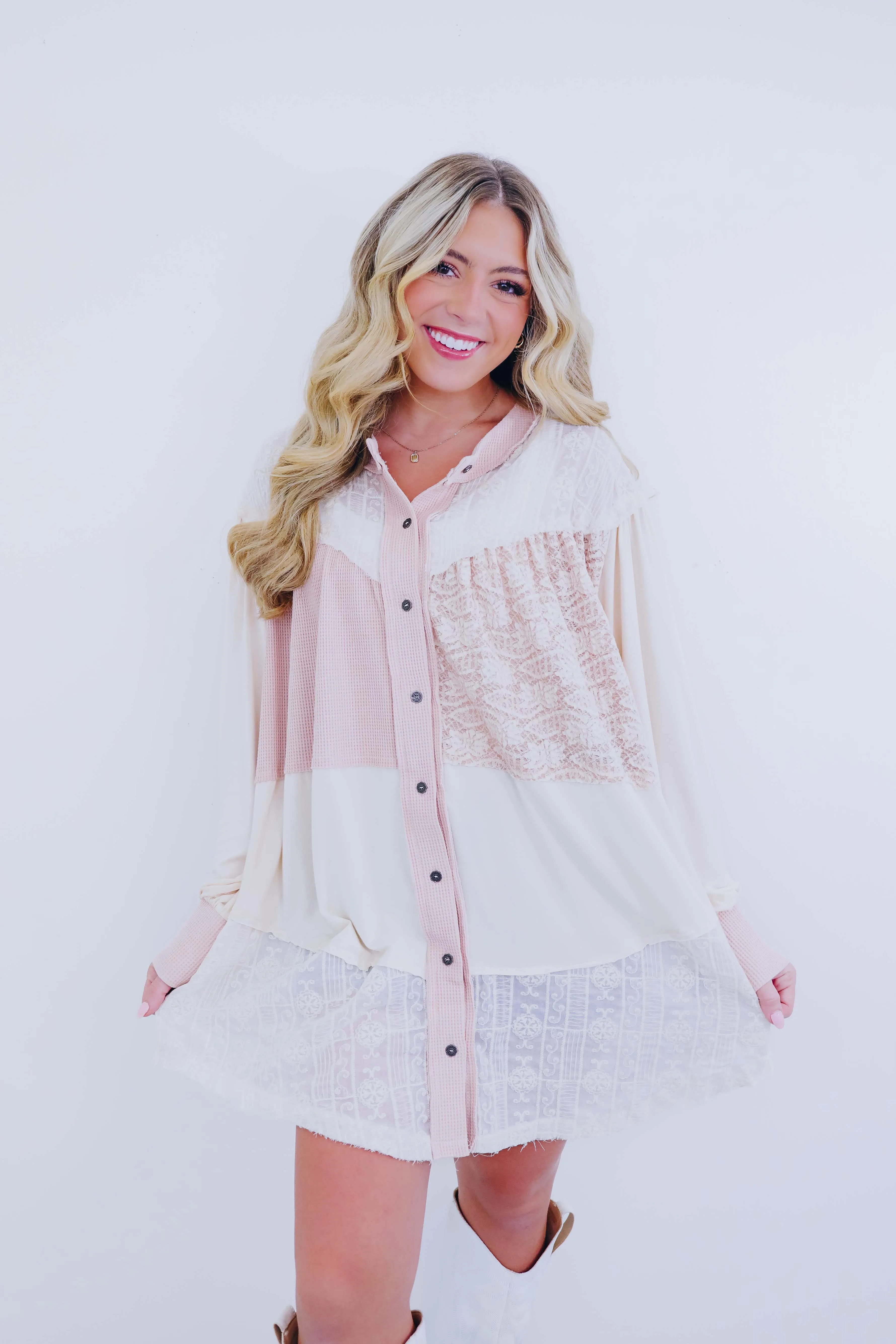 Oli Oversized Patchwork Tunic By Pol