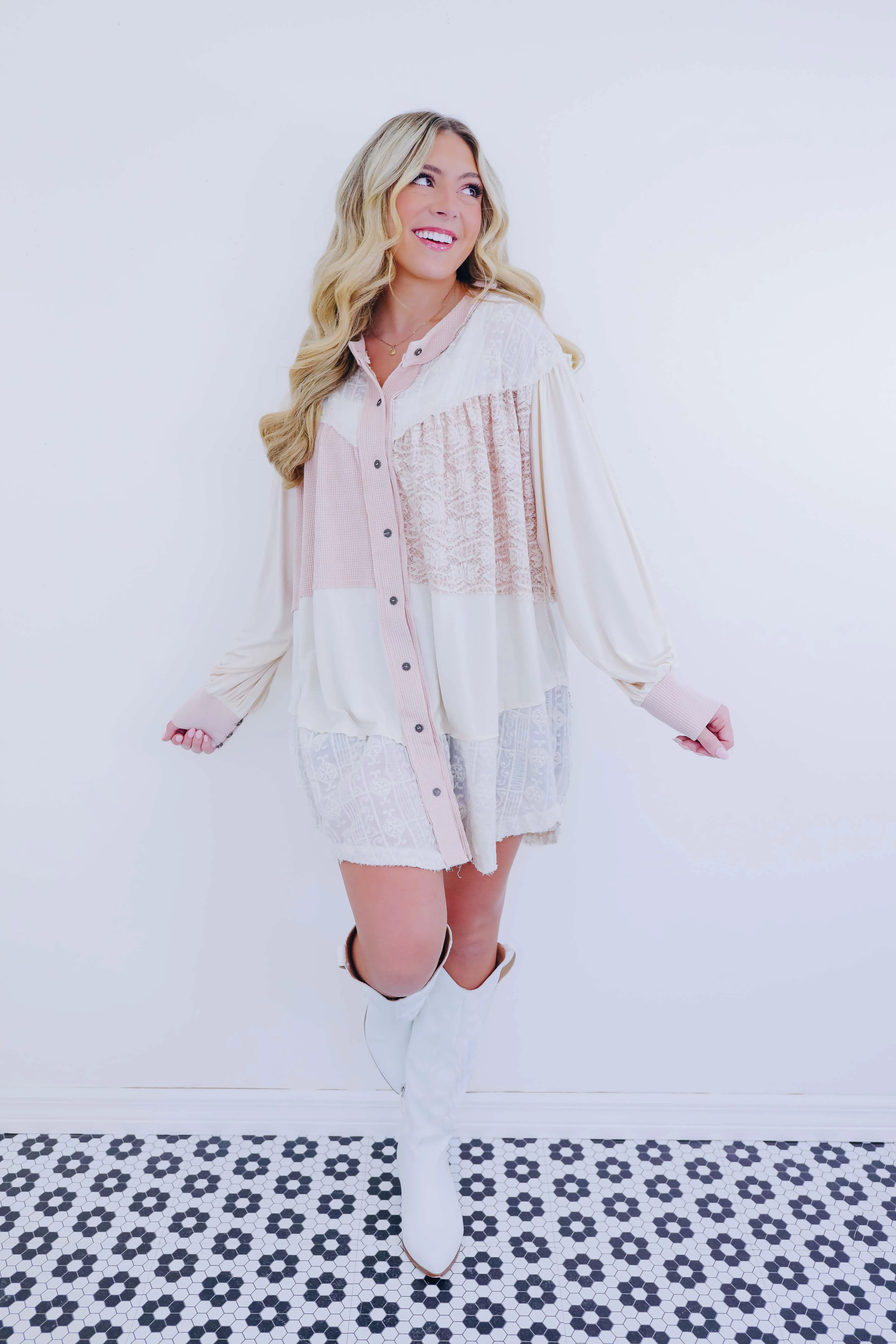 Oli Oversized Patchwork Tunic By Pol