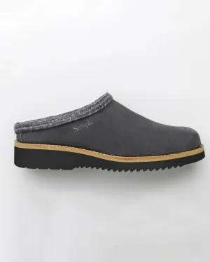 Original Suede Clogs in Charcoal