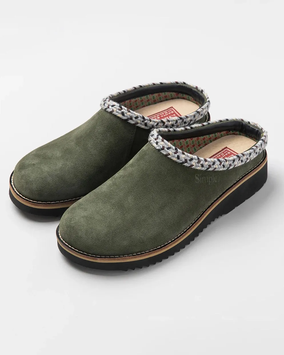 Original Suede Clogs in Olive