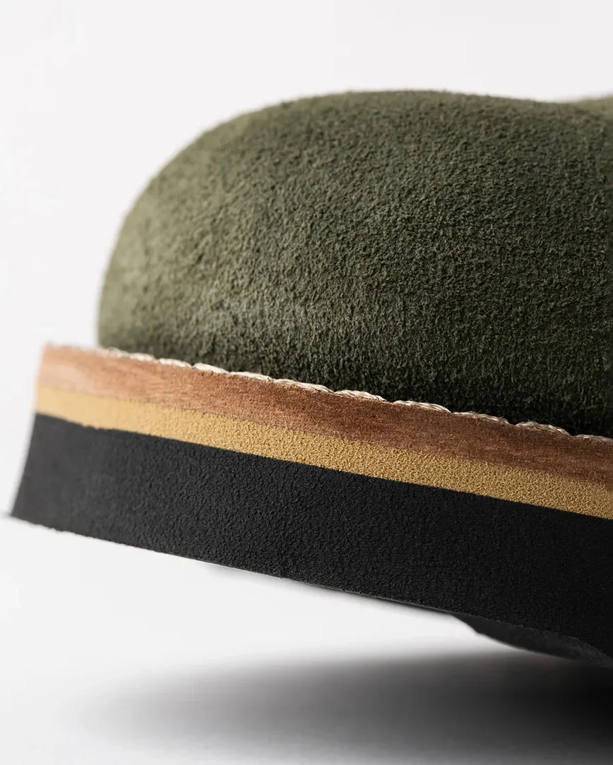 Original Suede Clogs in Olive