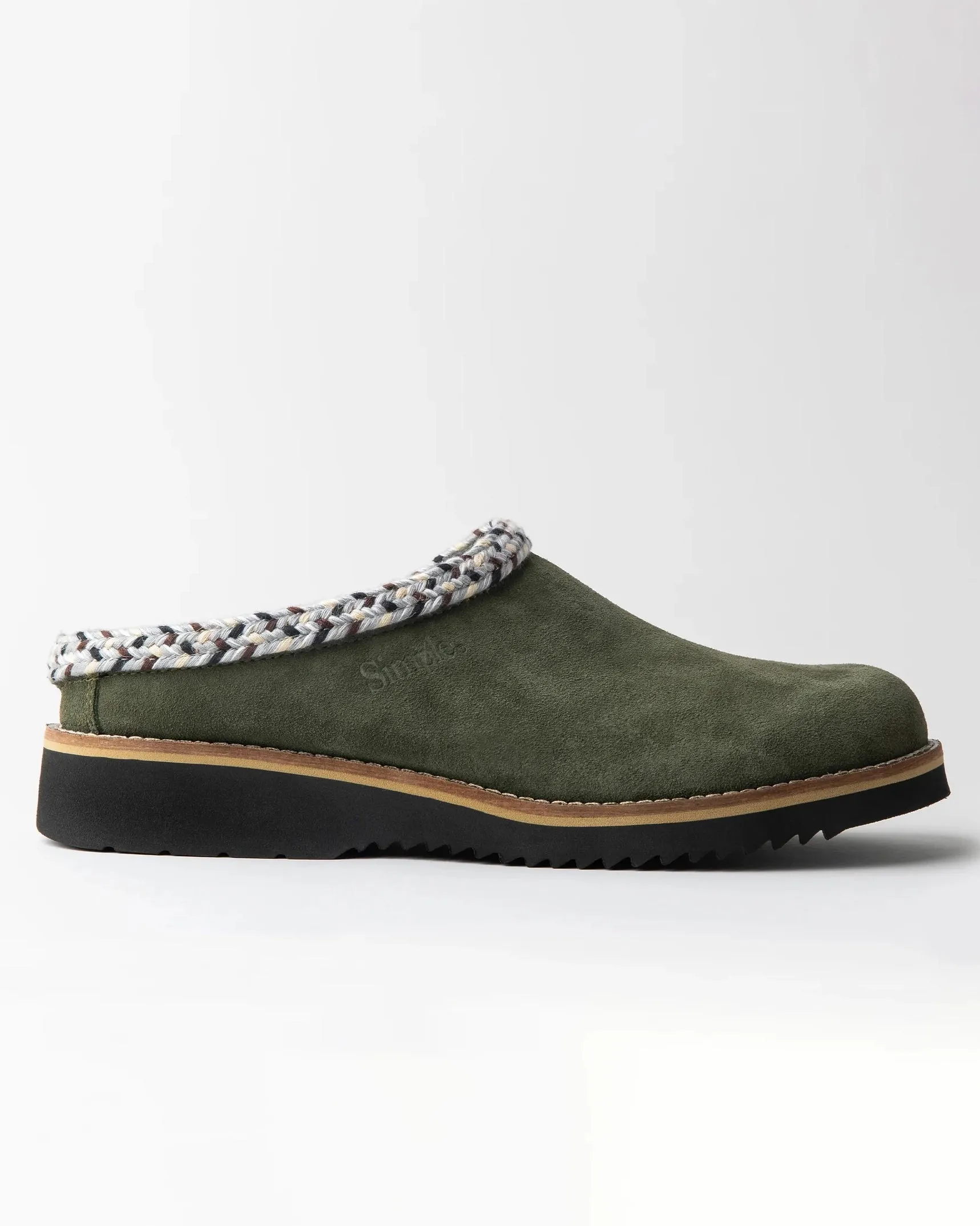 Original Suede Clogs in Olive