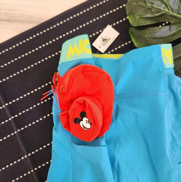 Outdoor Voices Disney Mickey Mouse Snack Shorts Blue NWT Size Small