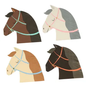 Party Horses Die-Cut Shaped Paper Napkins